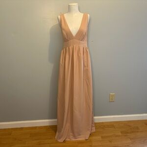 Jill by Jill Stuart BHLDN Blush Pink Dress Bridesmaid Daphne Gown Wedding Size 2